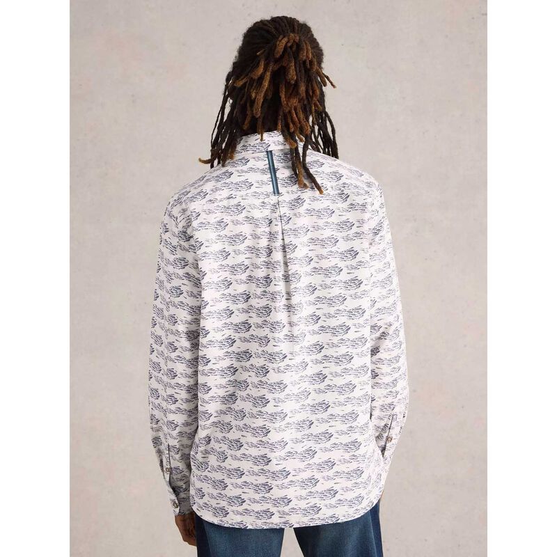 White Stuff Shoal Fish Printed Shirt image number 1